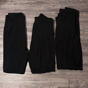 Black Leggings Set of Three